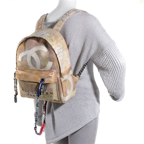 chanel backpack beige